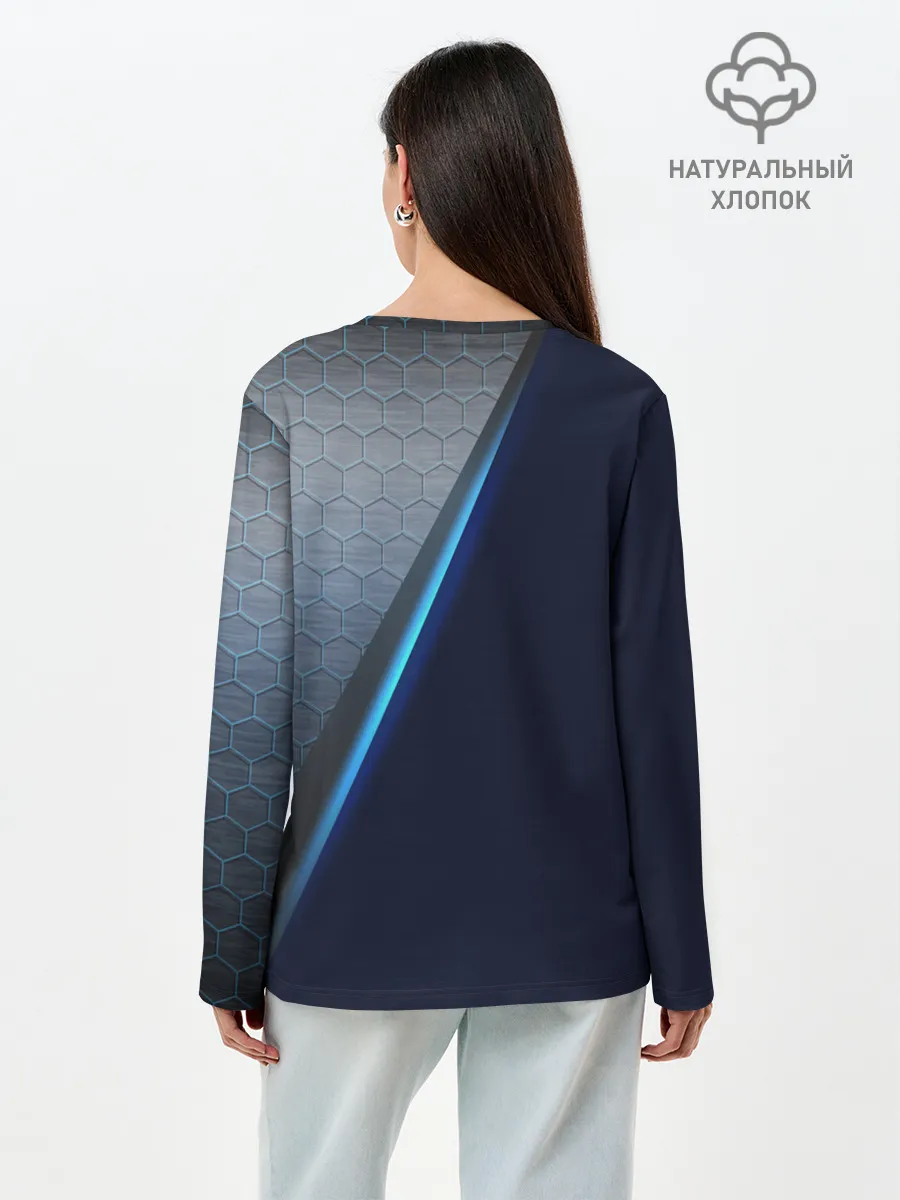 Лонгслив женский. Хлопок / ROCKET LEAGUE.