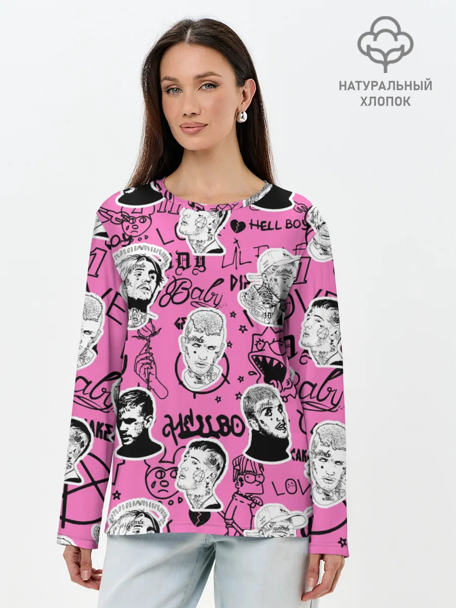 Лонгслив женский. Хлопок / LIL PEEP