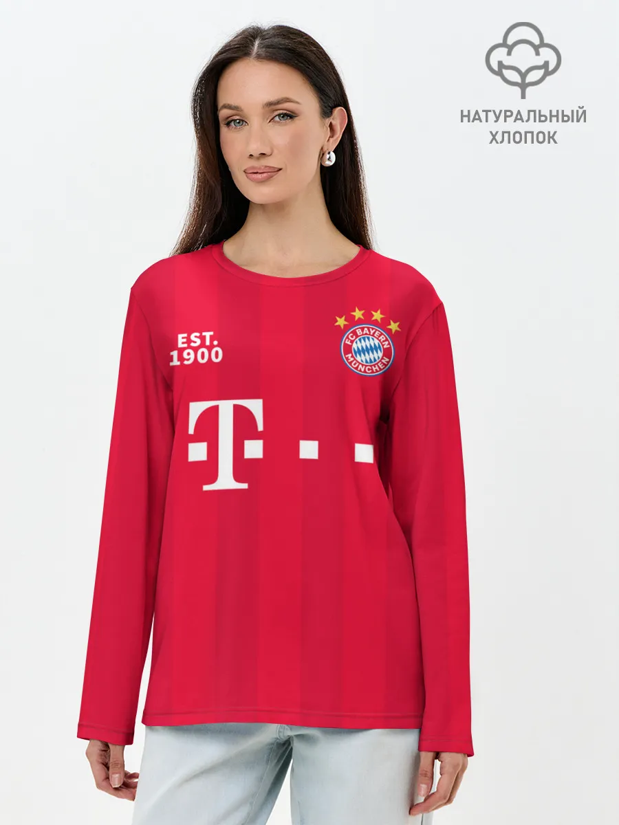 Лонгслив женский. Хлопок / BAYERN 20/21 - ДОМАШНЯЯ