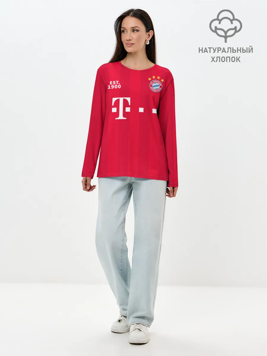 Лонгслив женский. Хлопок / BAYERN 20/21 - ДОМАШНЯЯ