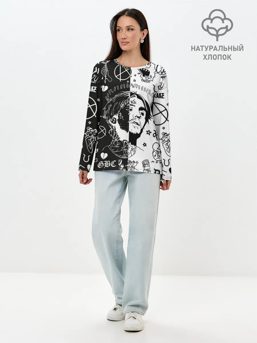 Лонгслив женский. Хлопок / LIL PEEP