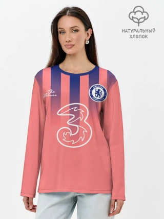 Лонгслив женский. Хлопок / CHELSEA резервная сезон 20/21