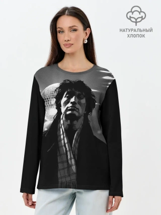 Лонгслив женский. Хлопок / ВИКТОР ЦОЙ