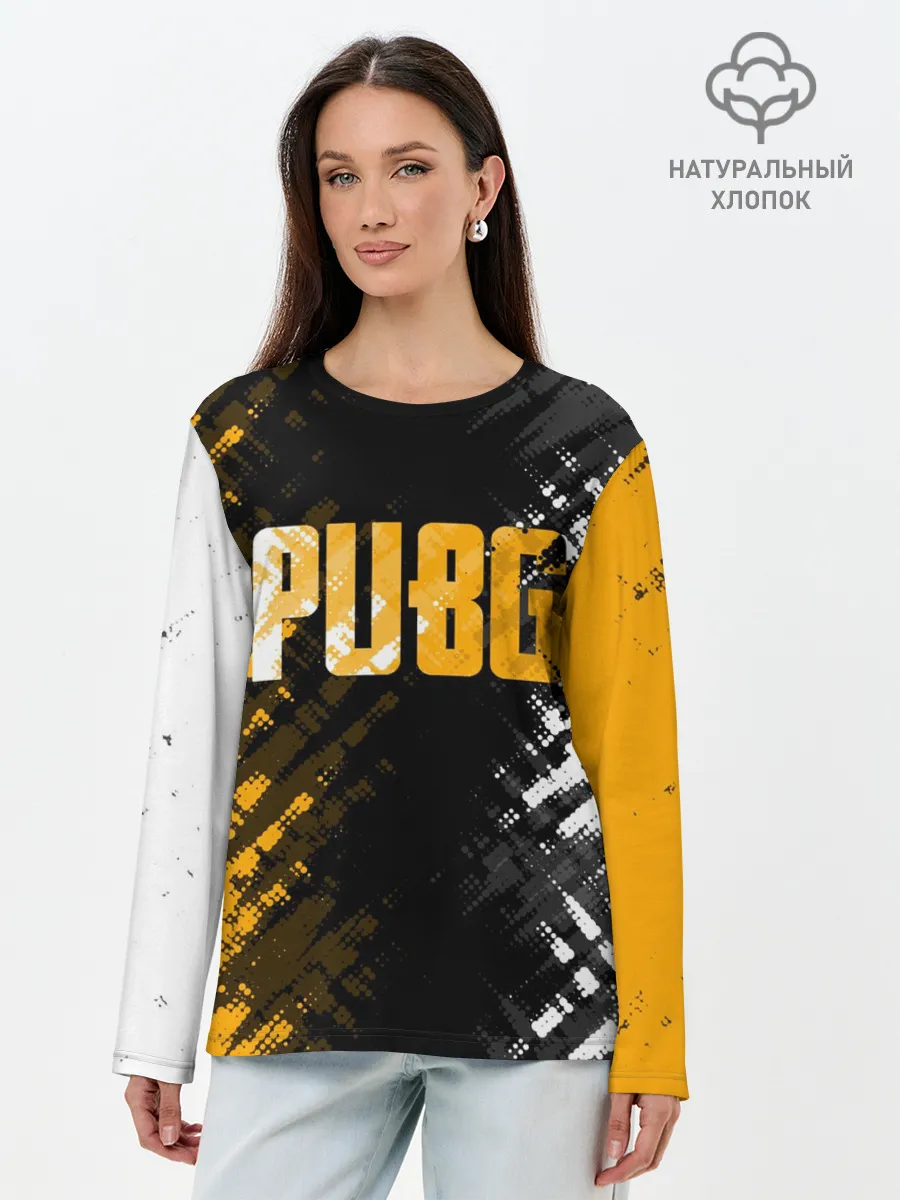 Лонгслив женский. Хлопок / PUBG