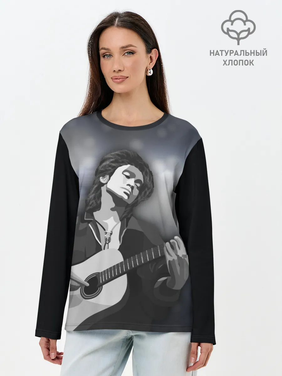 Лонгслив женский. Хлопок / КИНО