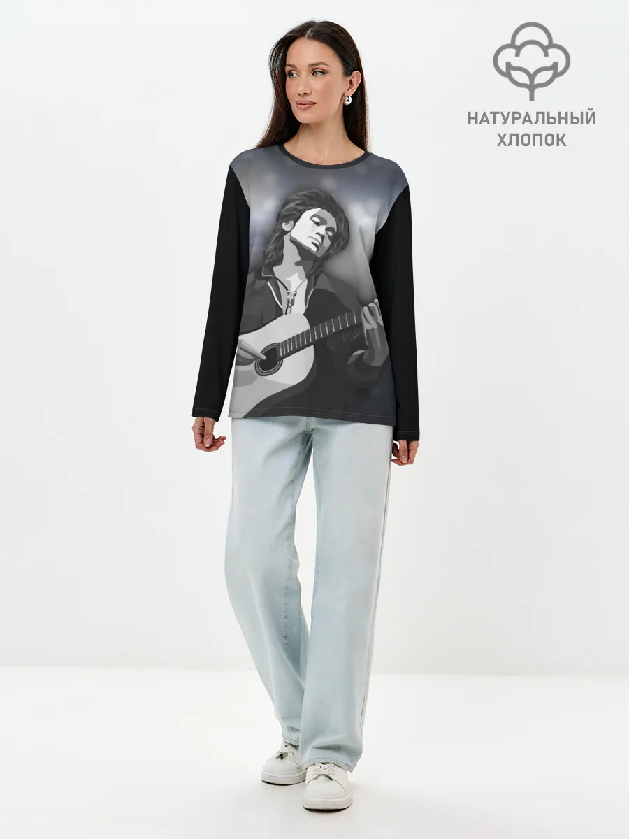 Лонгслив женский. Хлопок / КИНО