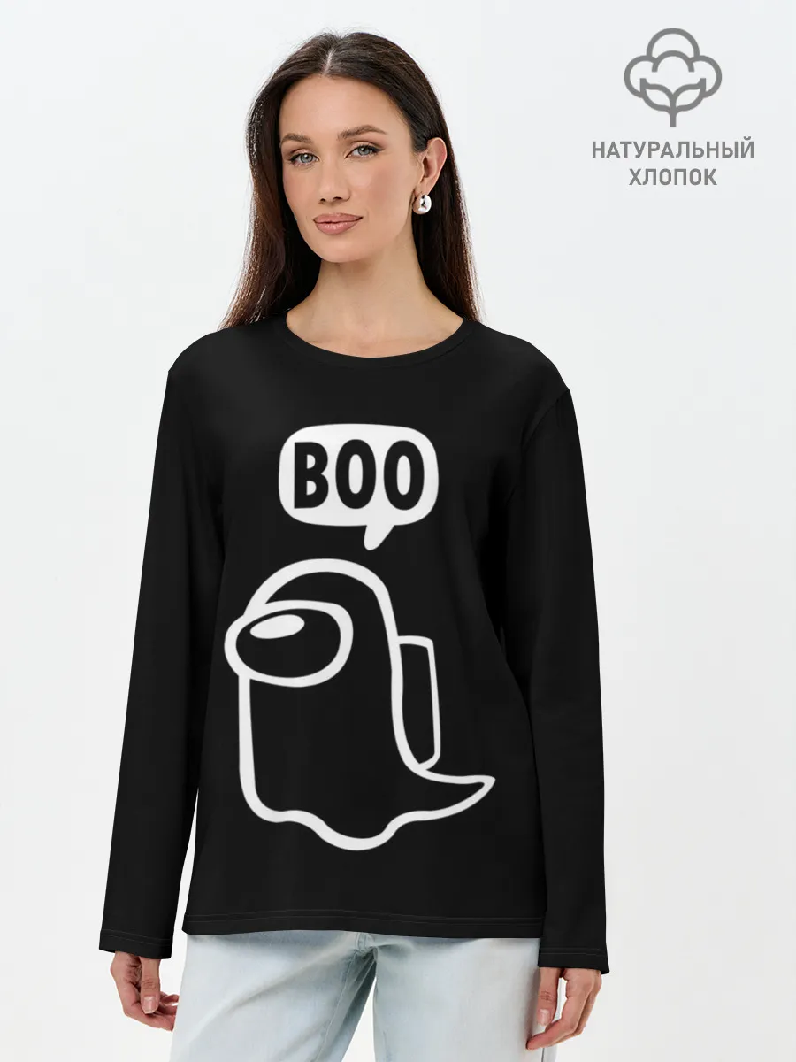 Лонгслив женский. Хлопок / BOO