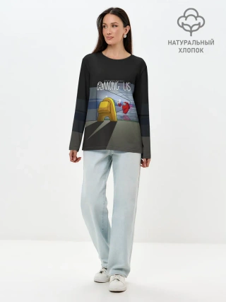 Лонгслив женский. Хлопок / Among Us | in the tunnel