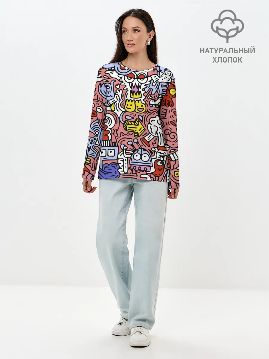 Лонгслив женский. Хлопок / Tosh