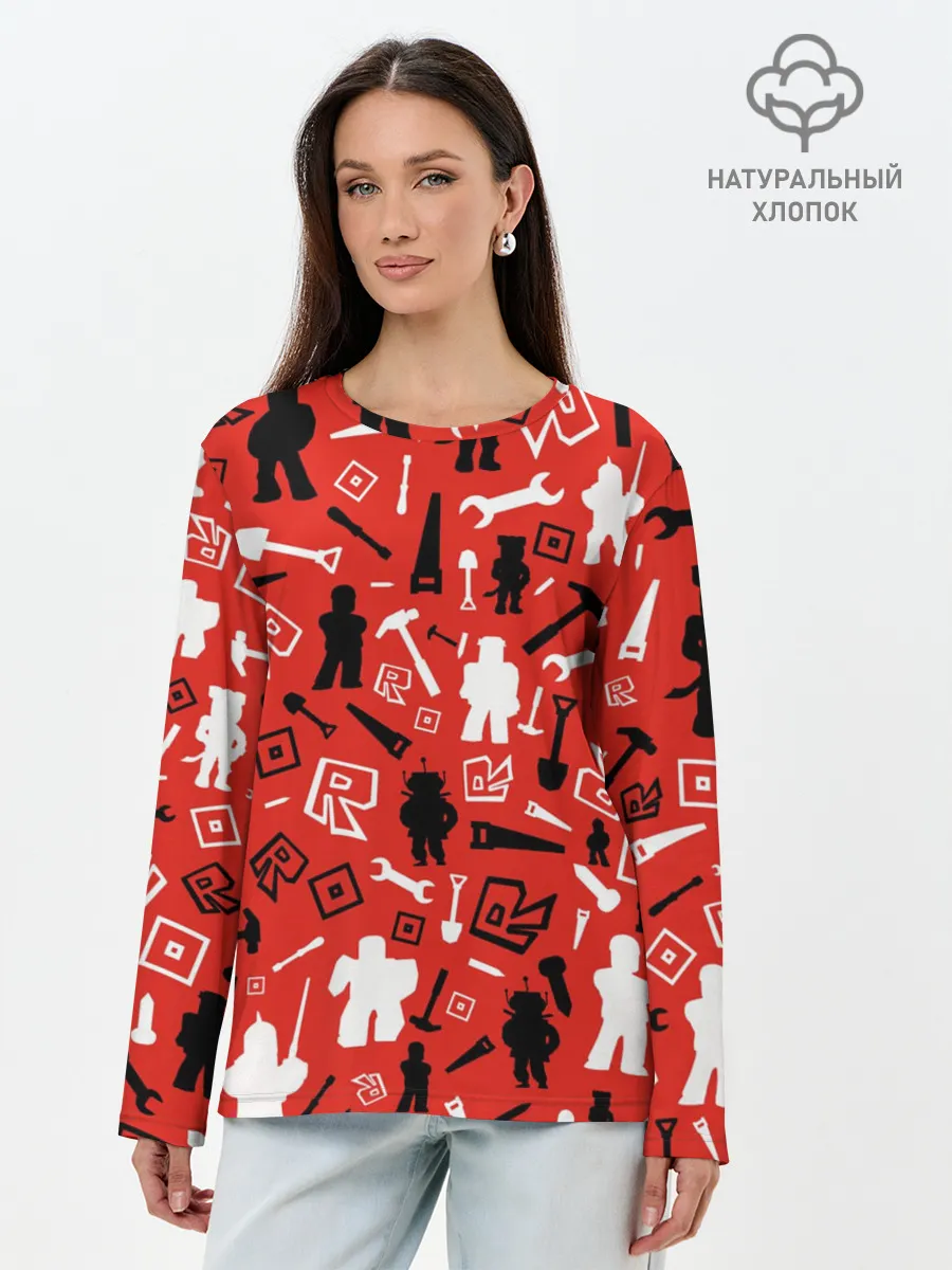 Лонгслив женский. Хлопок / ROBLOX