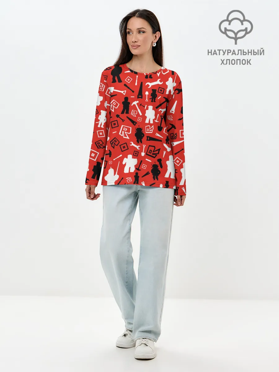 Лонгслив женский. Хлопок / ROBLOX