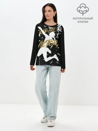 Лонгслив женский. Хлопок / Haikyu Grab The Victory