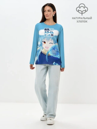 Лонгслив женский. Хлопок / Slime