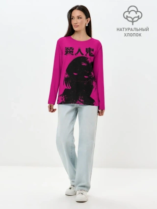Лонгслив женский. Хлопок / Akudama Cutthroat