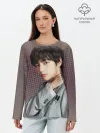Лонгслив женский. Хлопок / BTS. Ким Тэ Хён