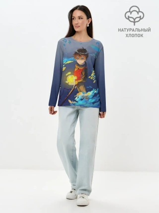 Лонгслив женский. Хлопок / Баам