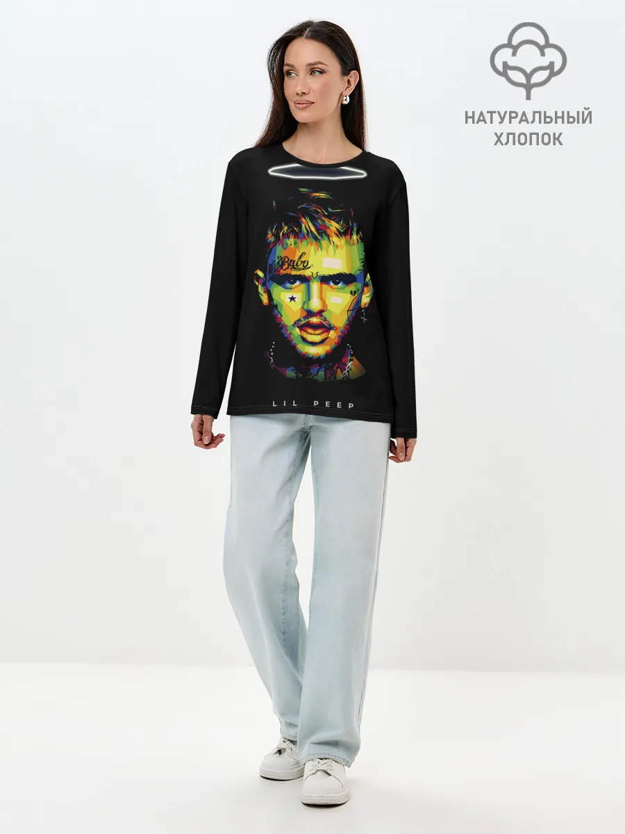 Лонгслив женский. Хлопок / LIL PEEP