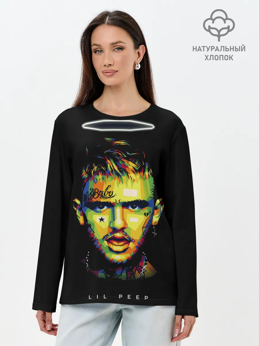 Лонгслив женский. Хлопок / LIL PEEP WB