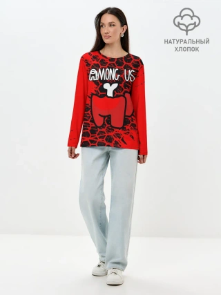 Лонгслив женский. Хлопок / AMONG US