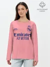 Лонгслив женский. Хлопок / REAL MADRID, выездная 20/21