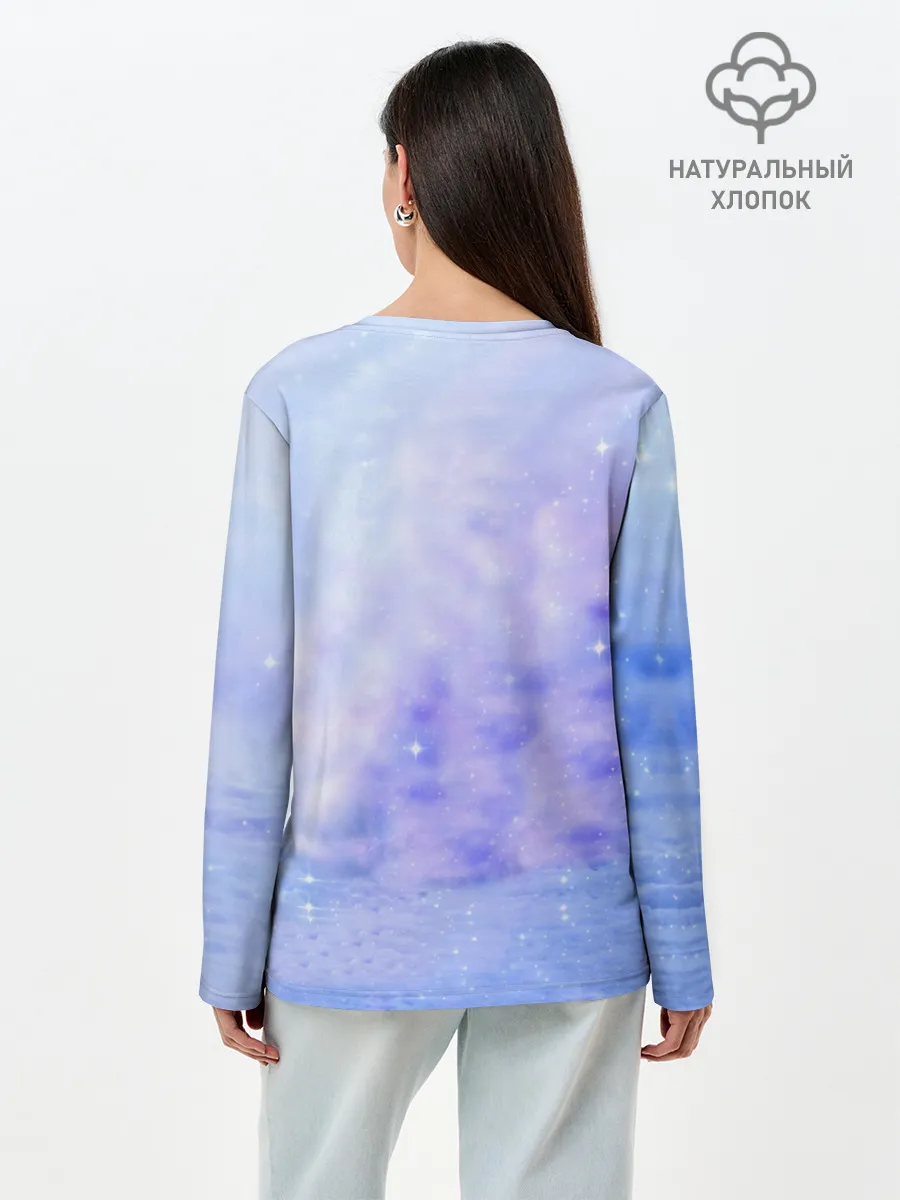 Лонгслив женский. Хлопок / Полярная Лисица