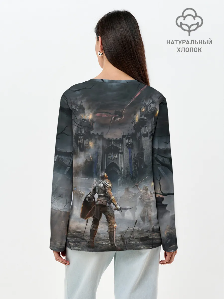 Лонгслив женский. Хлопок / Demons Souls