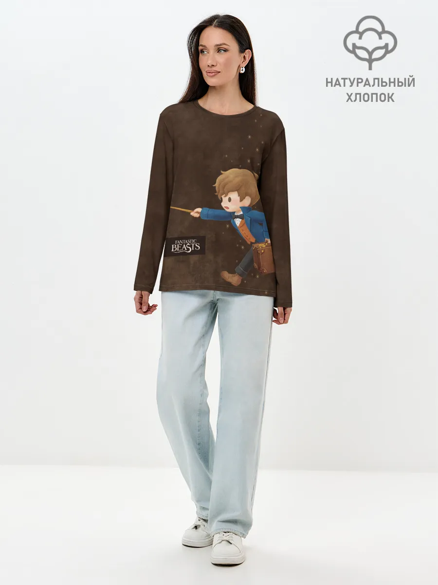 Лонгслив женский. Хлопок / Fantastic Beasts