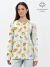 Лонгслив женский. Хлопок / Baked Goods Pattern
