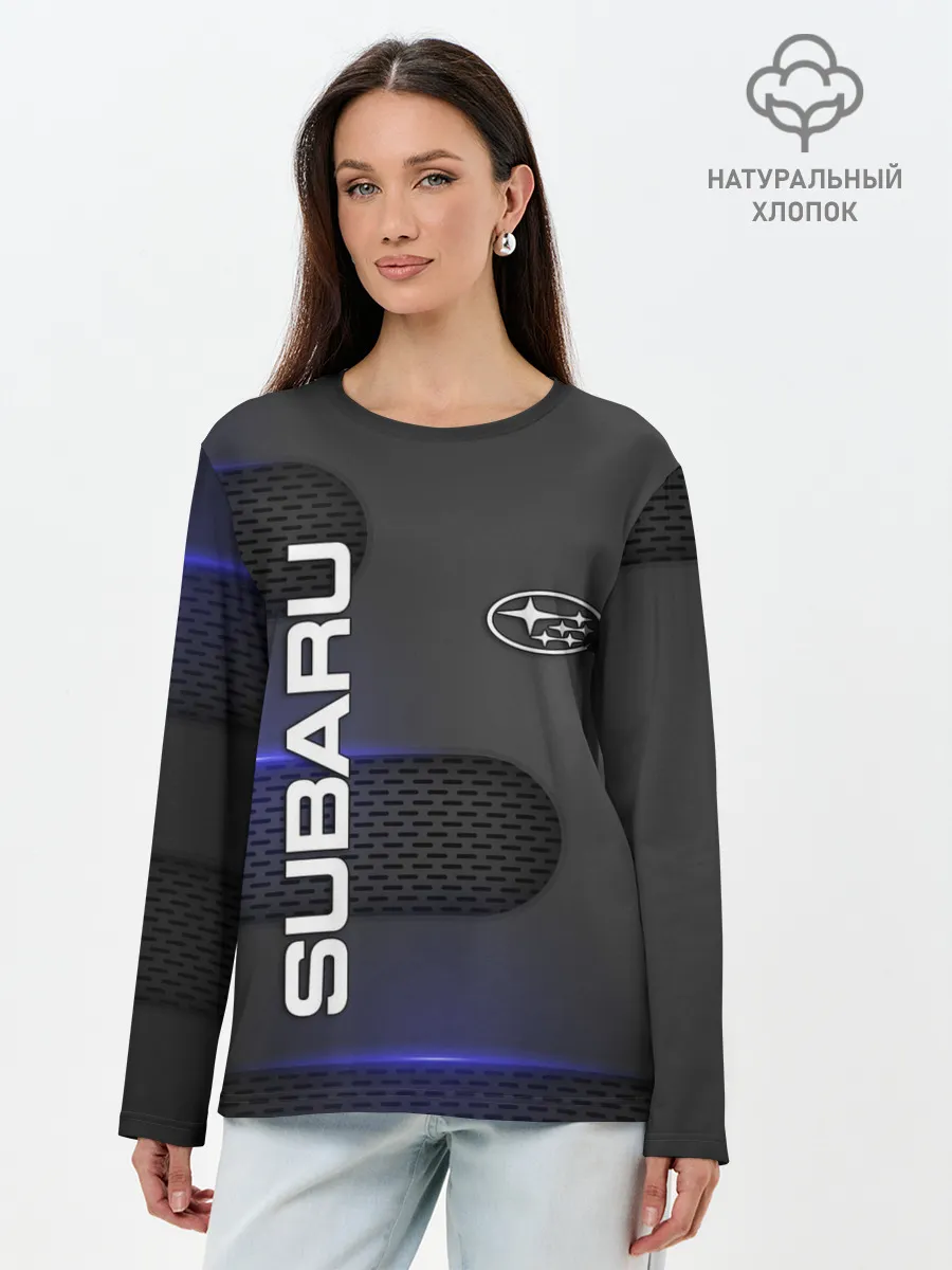 Лонгслив женский. Хлопок / SUBARU