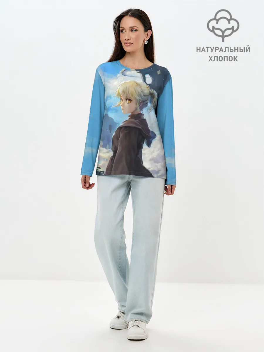 Лонгслив женский. Хлопок / Рахиль