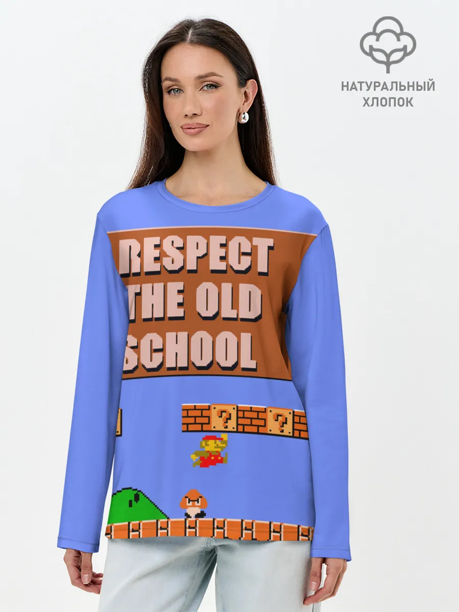 Лонгслив женский. Хлопок / Марио