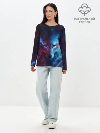 Лонгслив женский. Хлопок / ЗВЕЗДНЫЙ ВОЛК