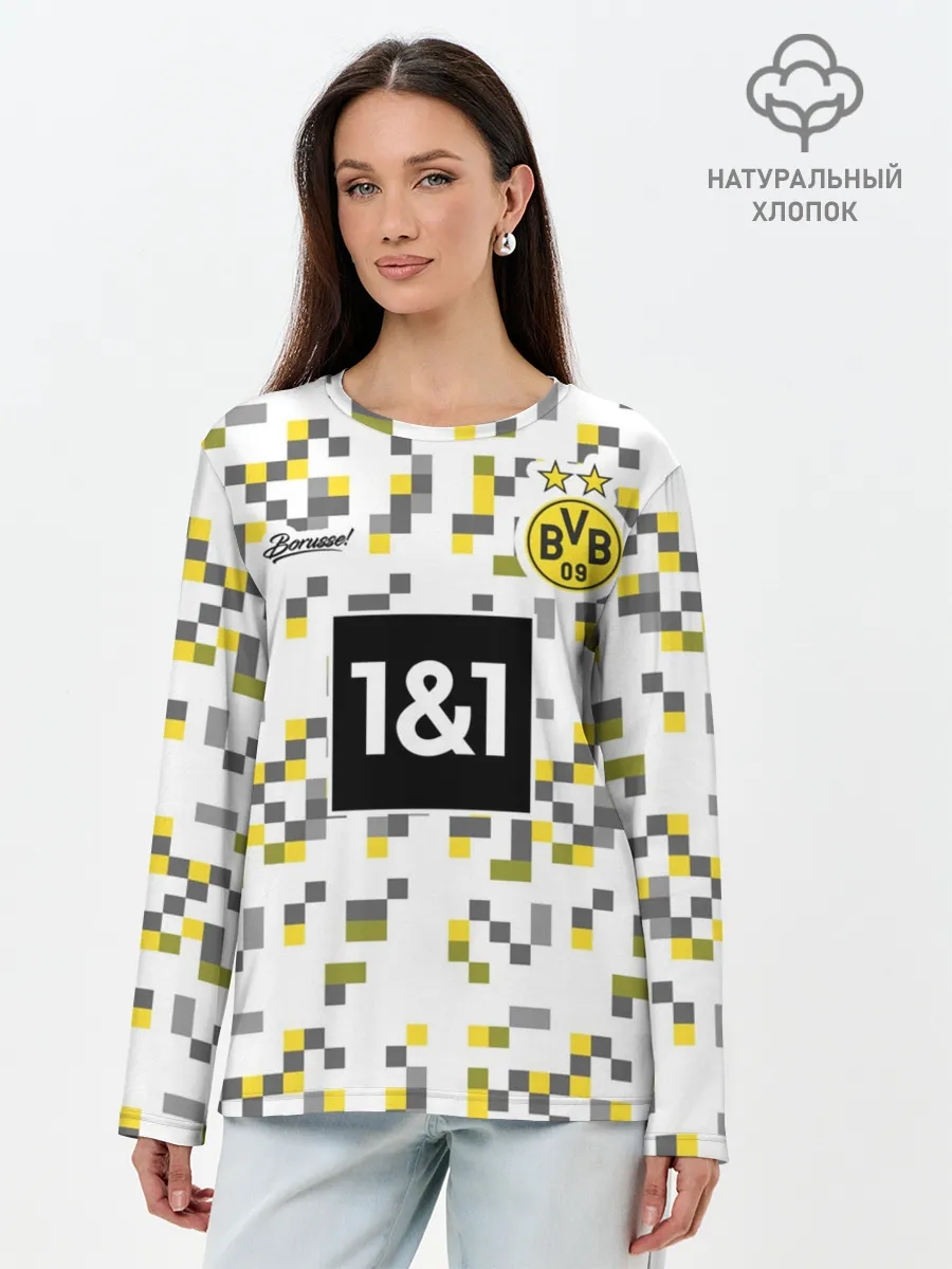 Лонгслив женский. Хлопок / BORUSSIA резервная сезон 20/21