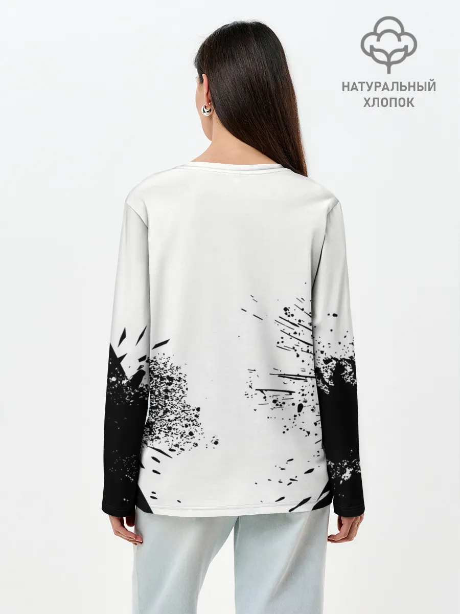 Лонгслив женский. Хлопок / KIZARU: HAUNTED FAMILY.