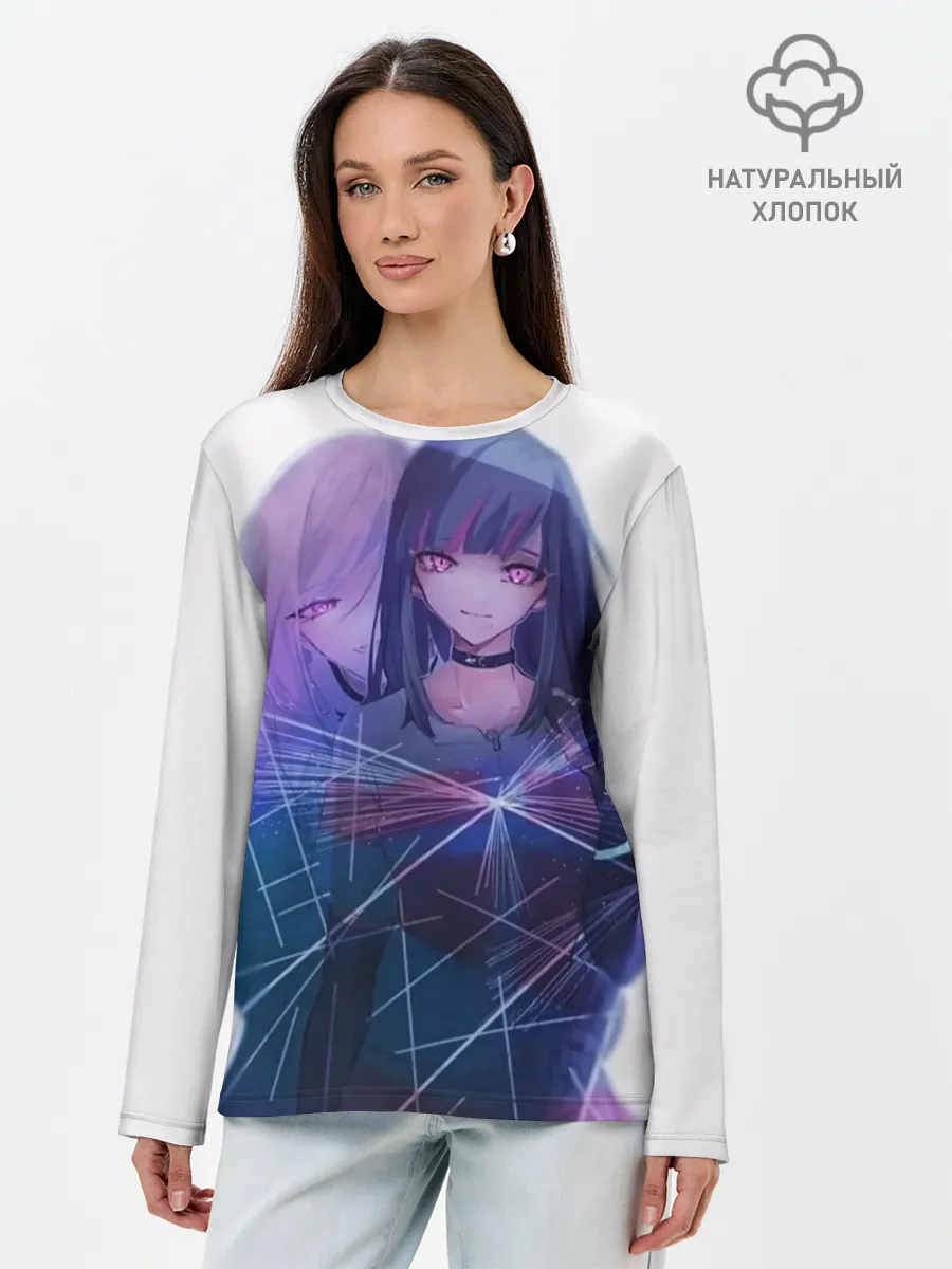 Лонгслив женский. Хлопок / акудама драйв