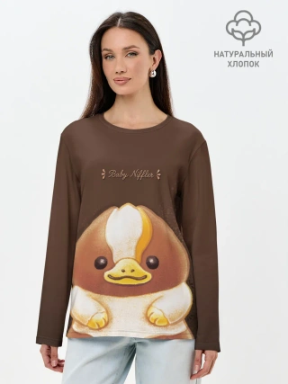 Лонгслив женский. Хлопок / Baby Chocolate Niffler
