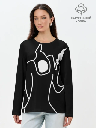 Лонгслив женский. Хлопок / Haunted Family