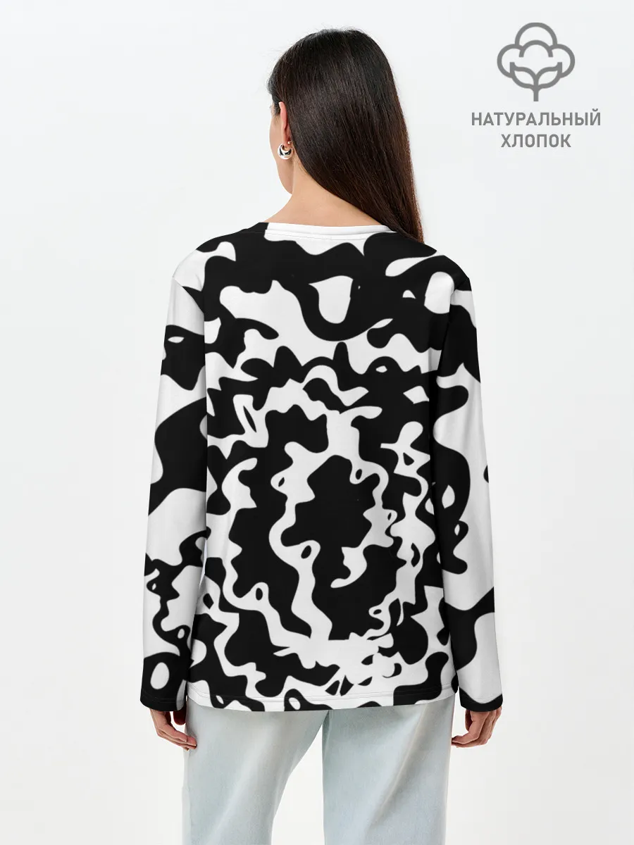 Лонгслив женский. Хлопок / HAUNTED FAMILY