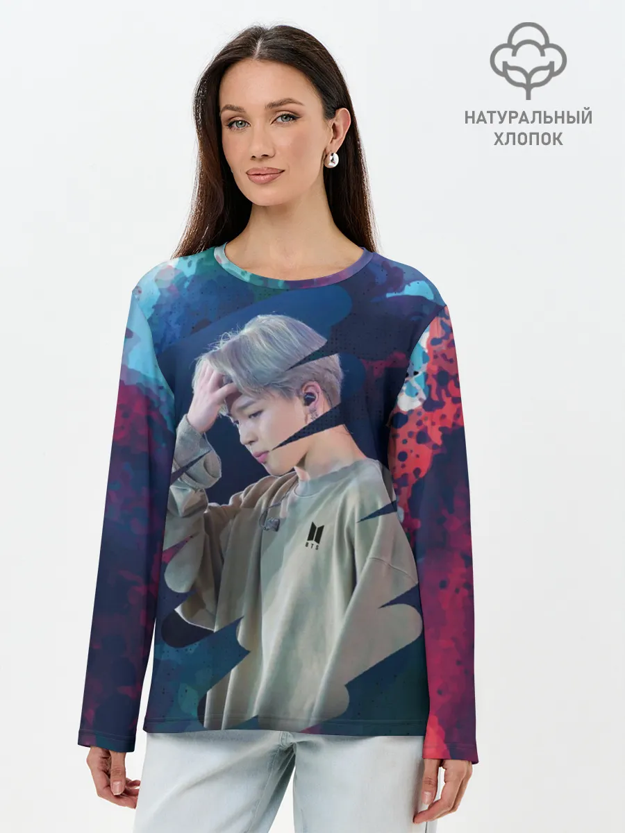 Лонгслив женский. Хлопок / BTS. Jimin