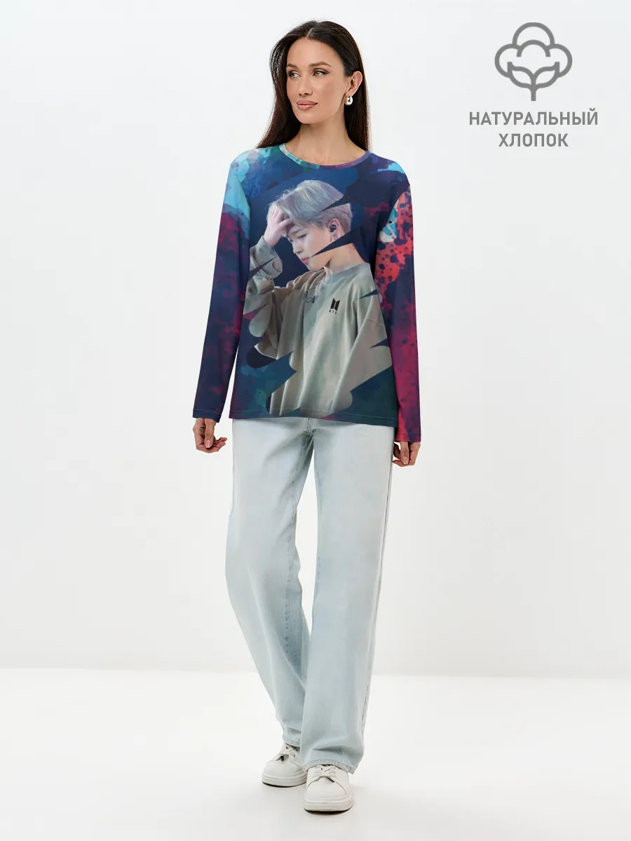 Лонгслив женский. Хлопок / BTS. Jimin