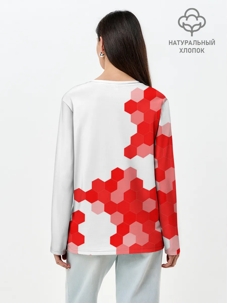 Лонгслив женский. Хлопок / AMONG US - IMPOSTOR