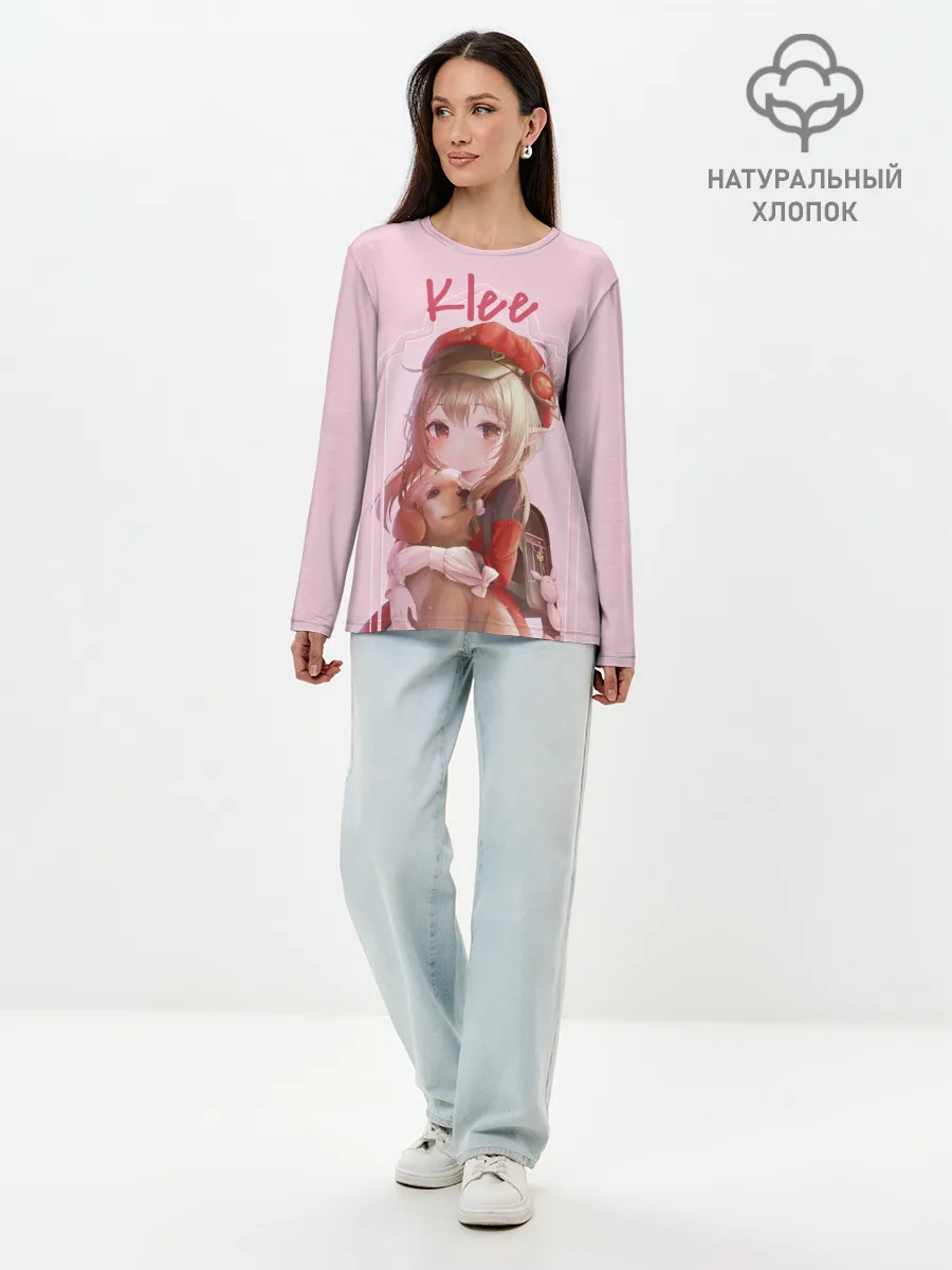 Лонгслив женский. Хлопок / Genshin Impact