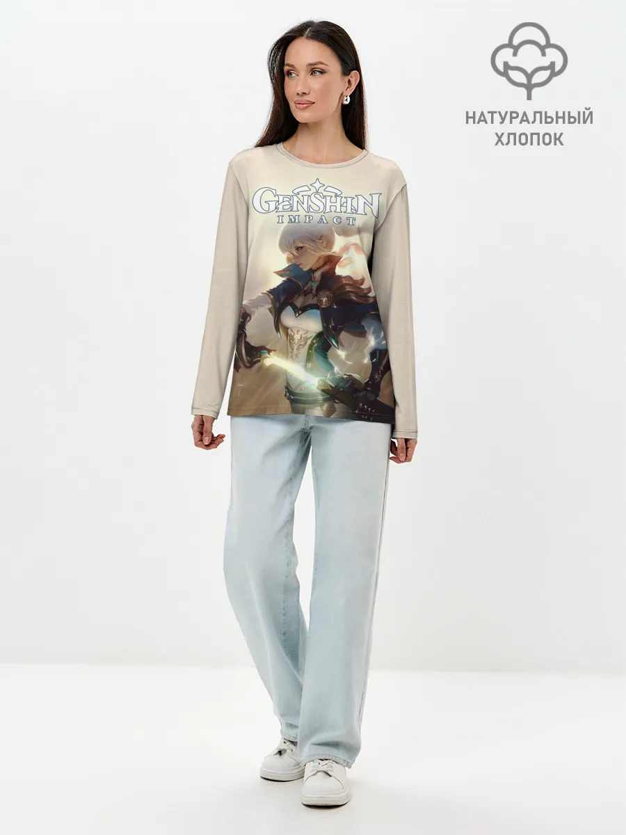 Лонгслив женский. Хлопок / Genshin Impact