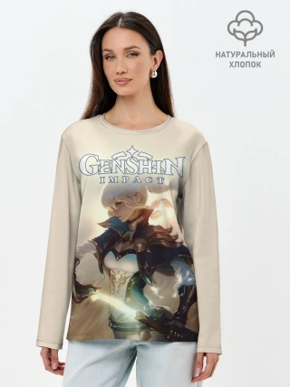 Лонгслив женский. Хлопок / Genshin Impact