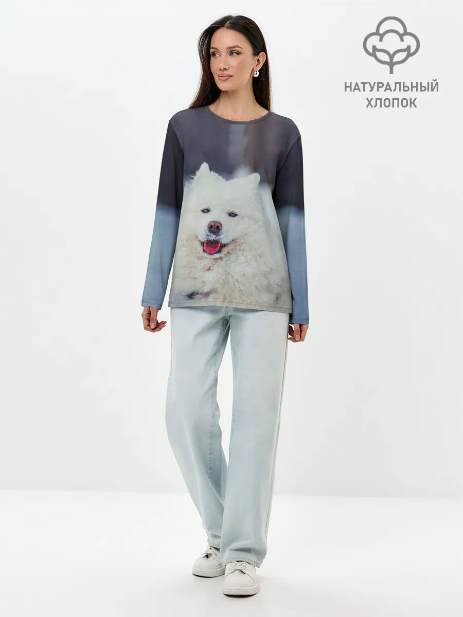 Лонгслив женский. Хлопок / САМОЕД