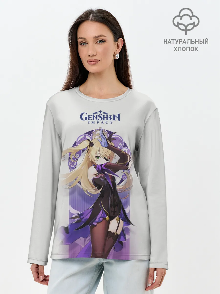 Лонгслив женский. Хлопок / Genshin Impact