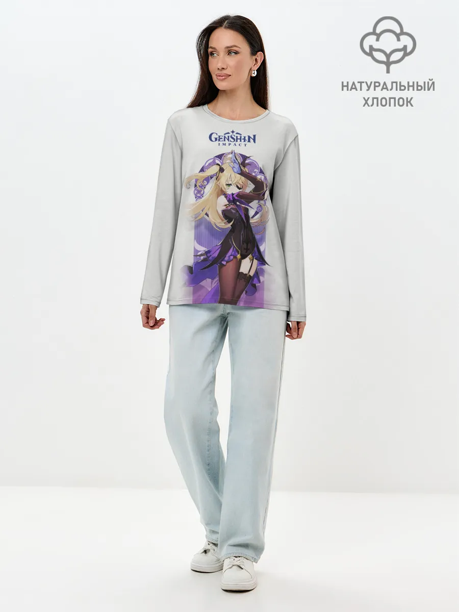 Лонгслив женский. Хлопок / Genshin Impact