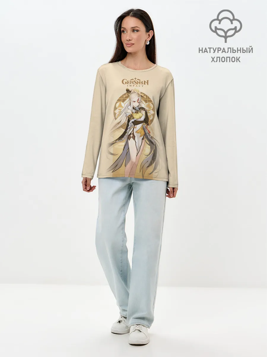Лонгслив женский. Хлопок / Genshin Impact