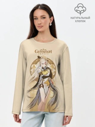 Лонгслив женский. Хлопок / Genshin Impact