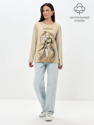 Лонгслив женский. Хлопок / Genshin Impact
